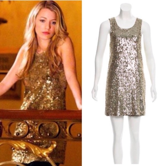serena van der woodsen sequin dress